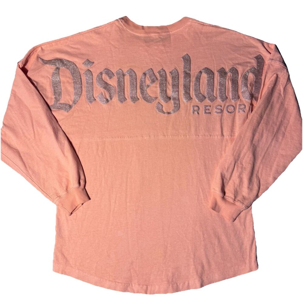 Disneyland Orange Spirit Jersey Sparkle Logo Size S Disney Parks EUC